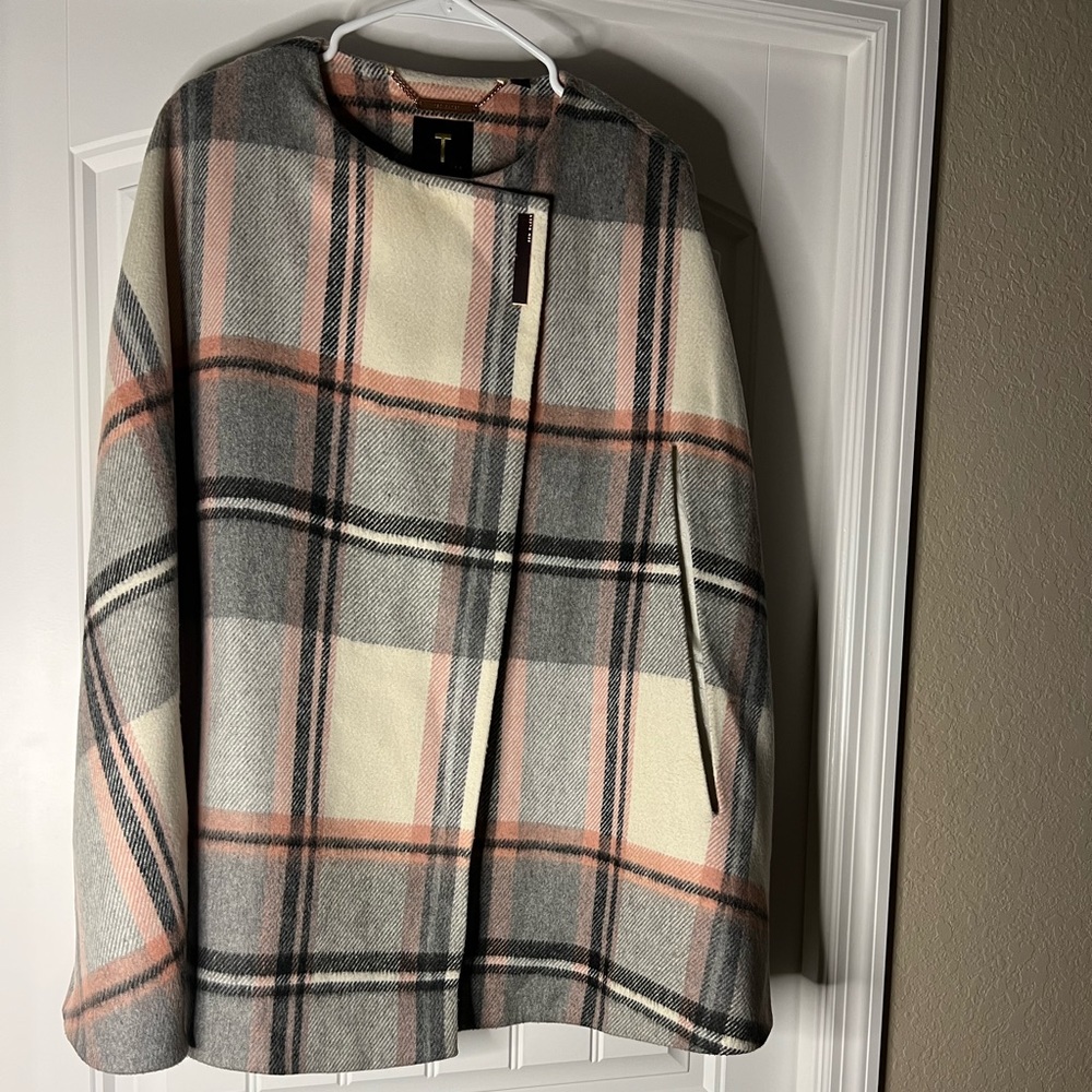 Ted Baker plaid cape. One size fits most.